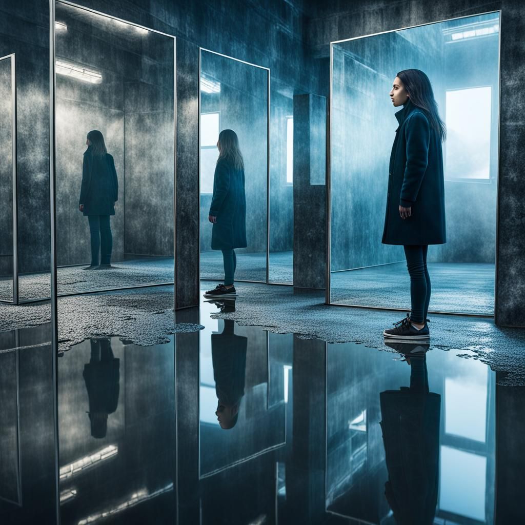 When I look in the mirror, my reflection doesn't look back.