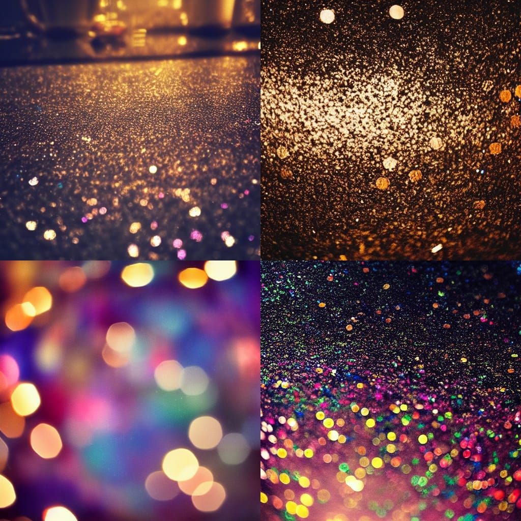Glitter World in Professional Photography Style