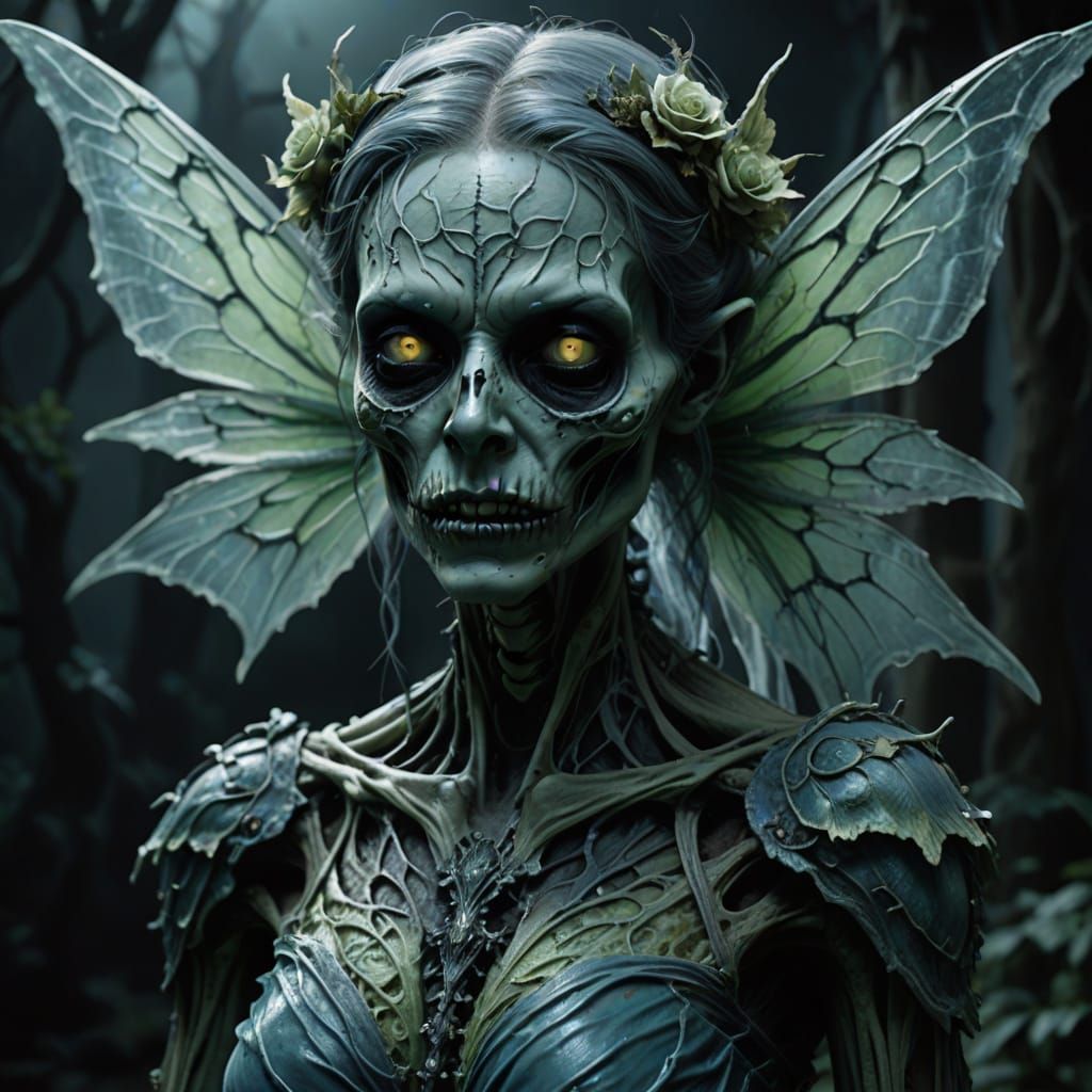 Gothic Fairy Reborn in Macabre Beauty