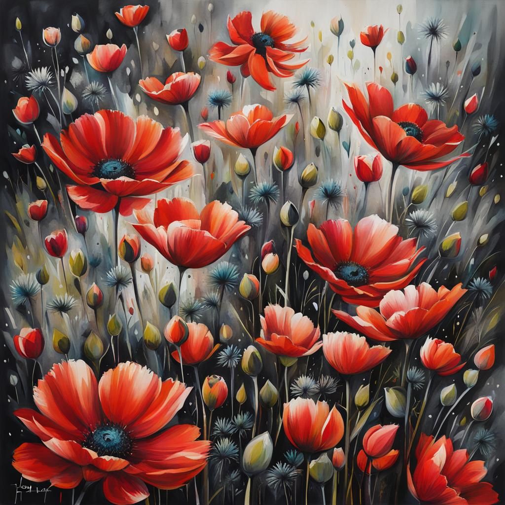 Abstract Art Inspired by Louise Luton