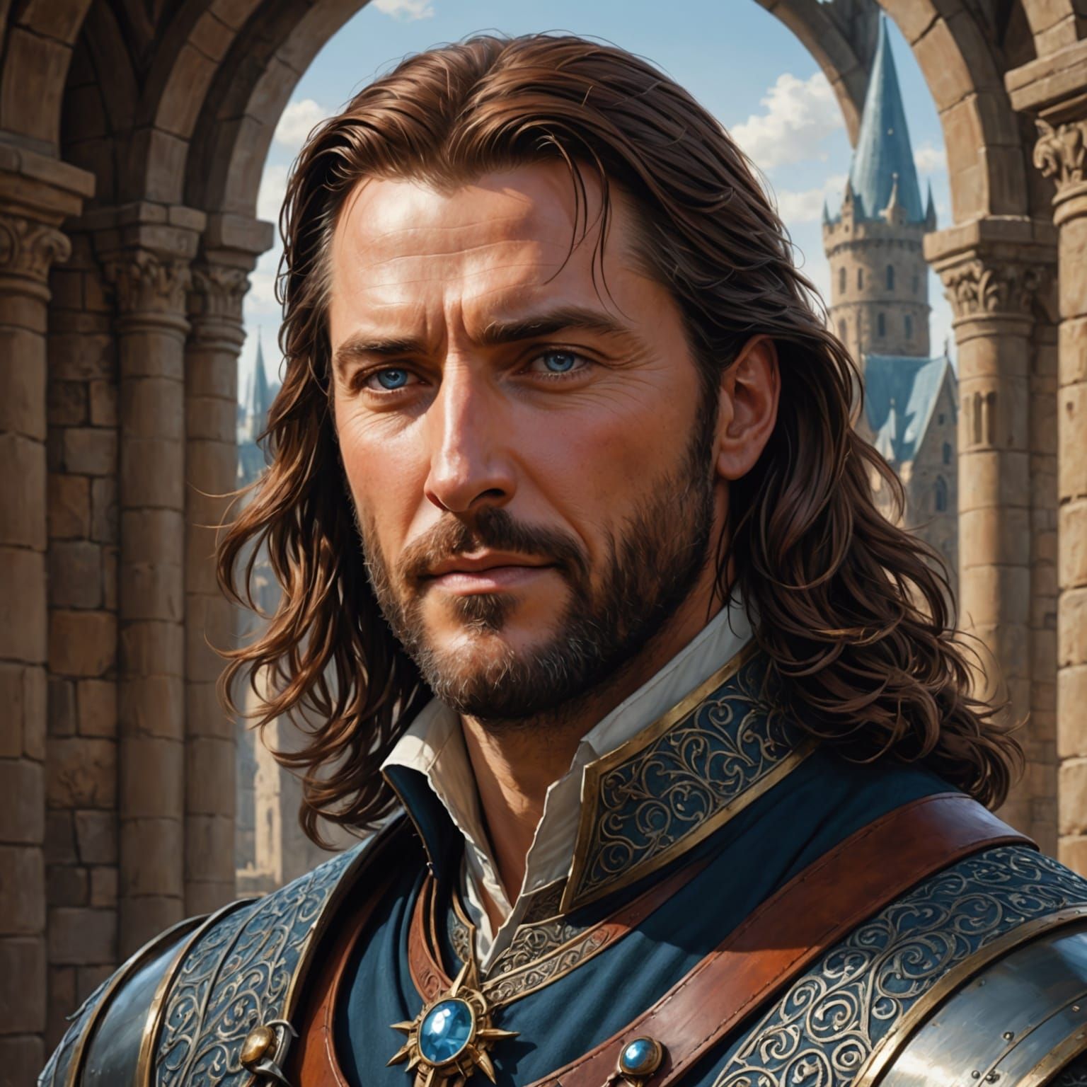 Medieval Nobleman in Triadic Colors