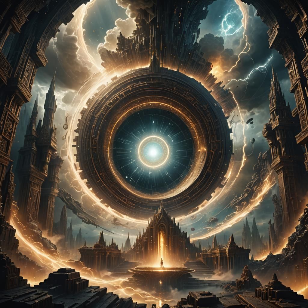 Ethereal Core of Light in Mystical Chamber