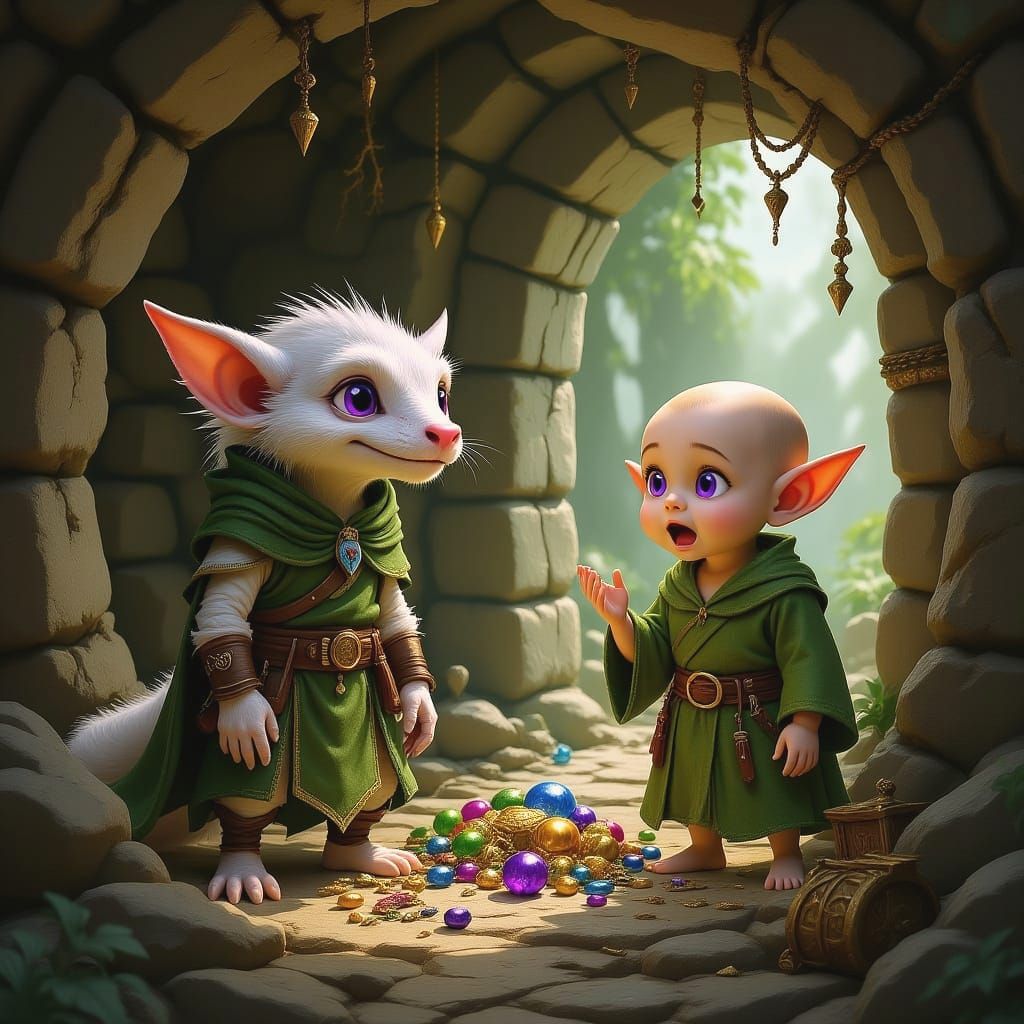 Fantasy Thieves Discover Secret Dungeon Treasures