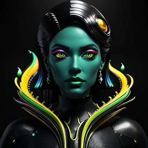 Vibrant Surrealism: A Photorealistic CGI Render