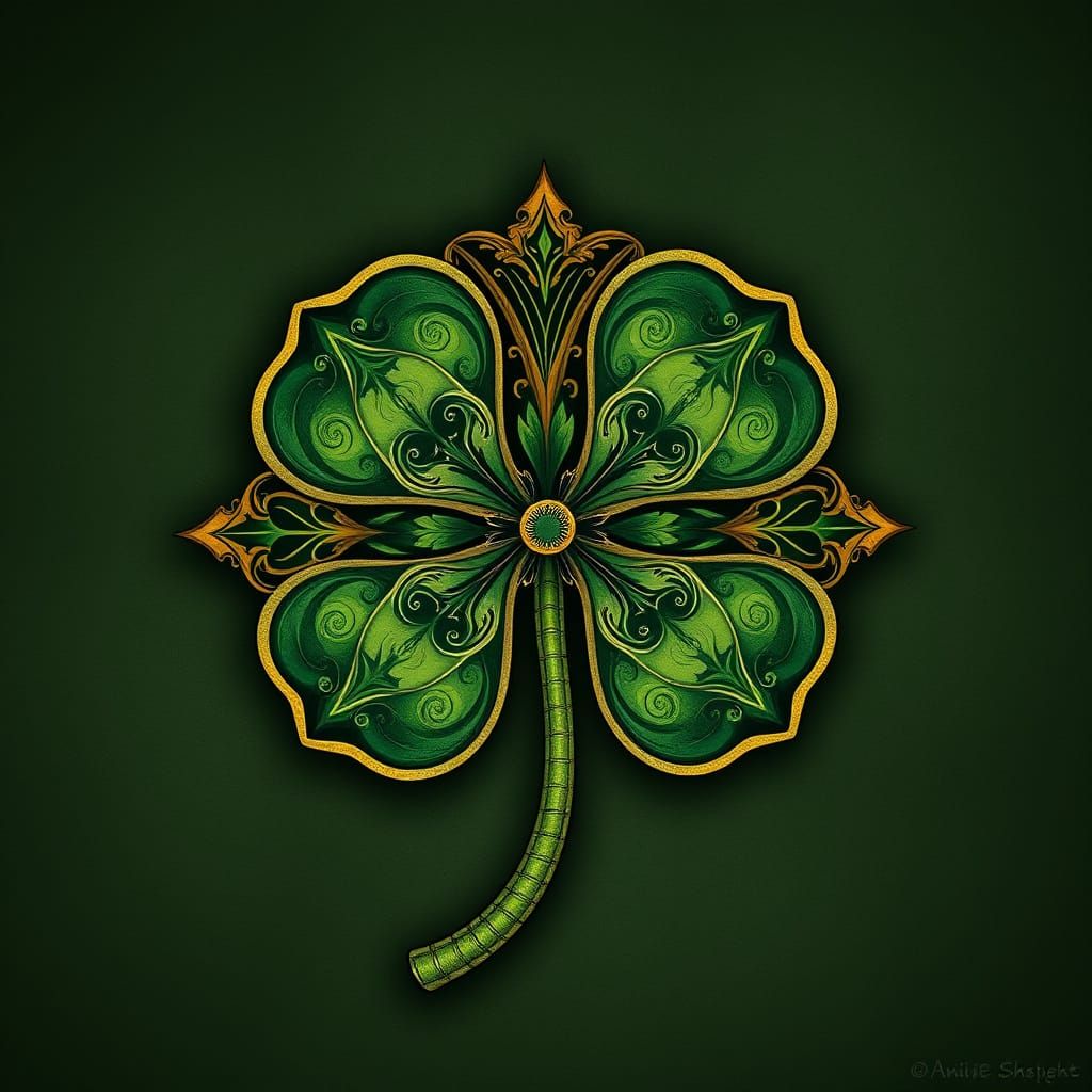 Gothic Florals in Art Nouveau Style