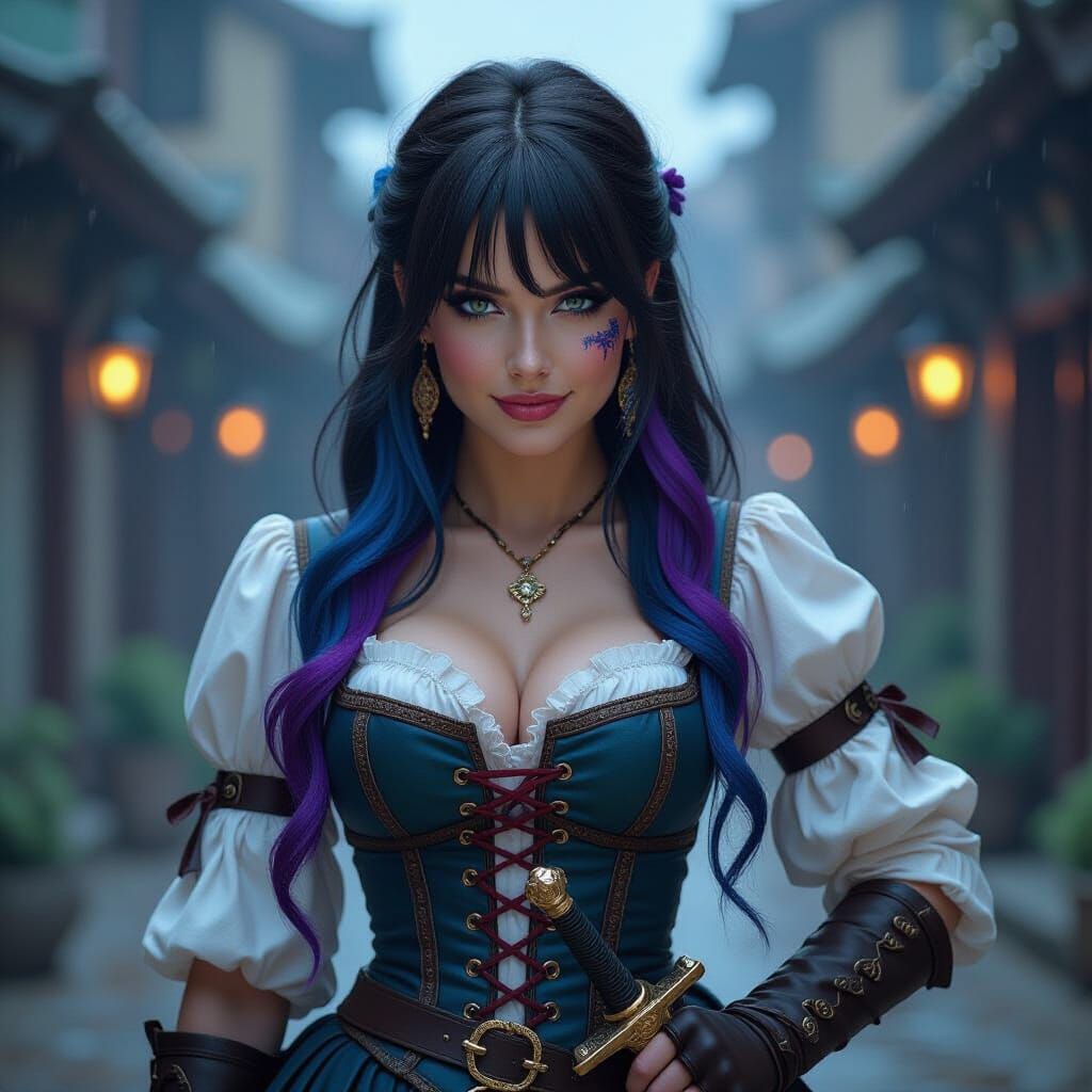 Fierce Warrior Princess at Renaissance Fair