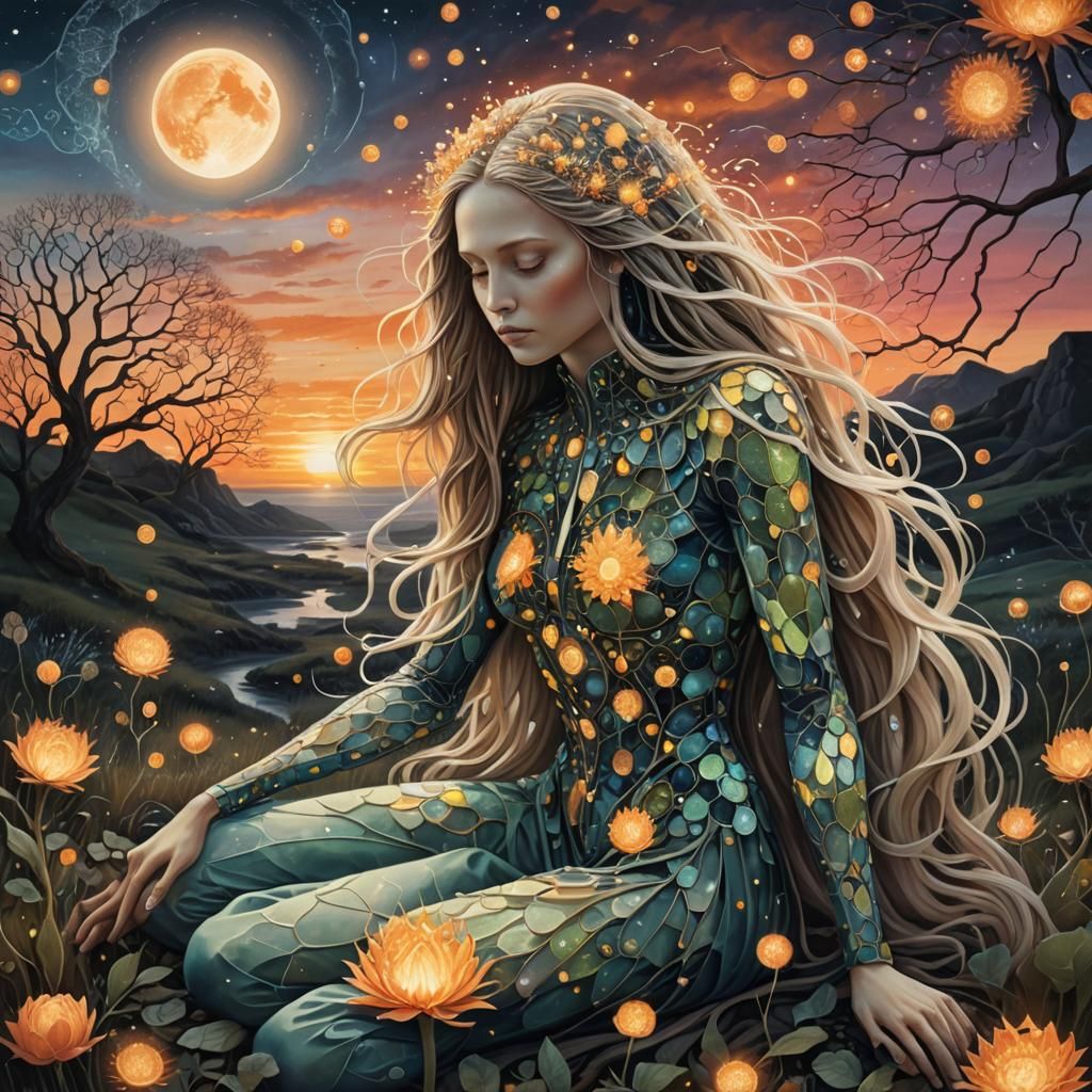 Cell-Woman: A Bio Art Collage in 8K