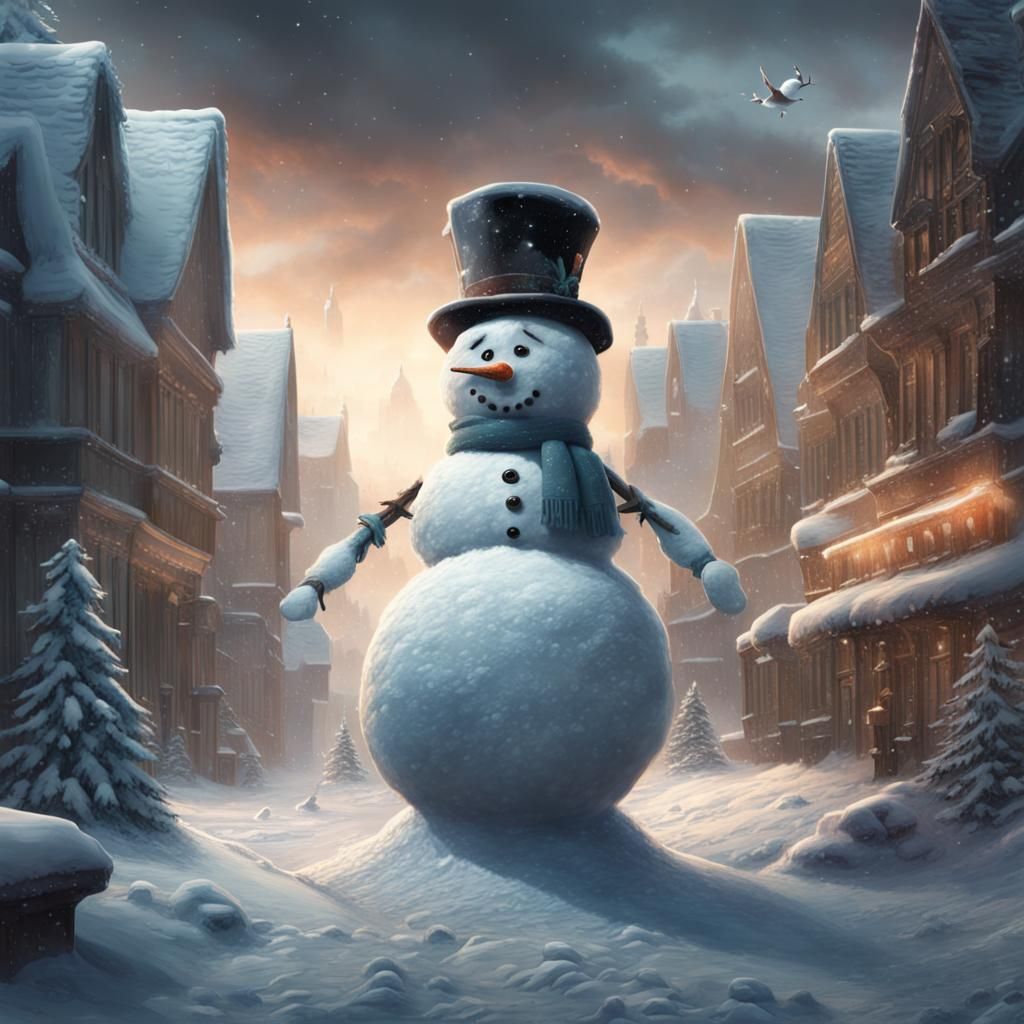 Abominable Snowman in Epic Digital Matte Painting