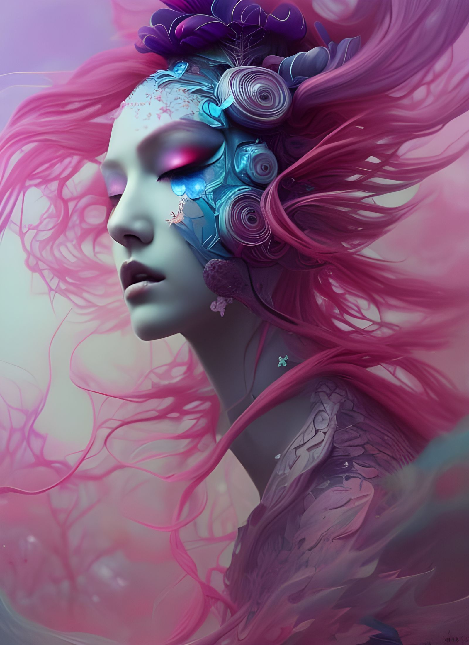 Knight Flower: Hyperrealistic 3D Render