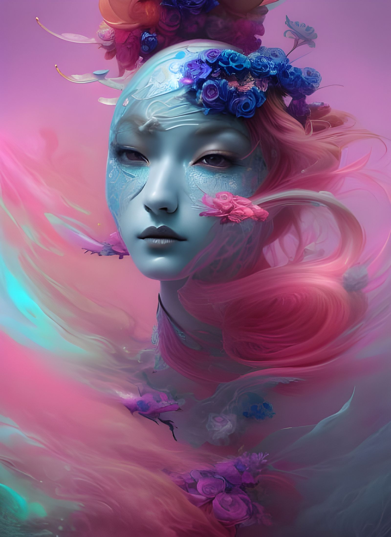 Knight Flower: Detailed Digital Painting in 3D