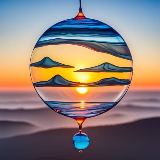 Colorful Suncatchers Reflecting Rainbow Light