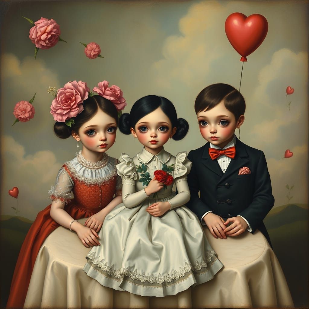 Surreal Dreamscape in Pop Surrealist Style