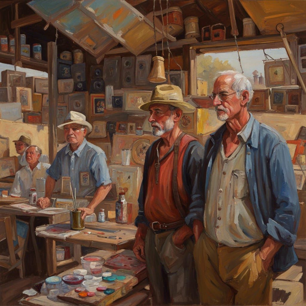 Oil Painting in the Style of James Gurney