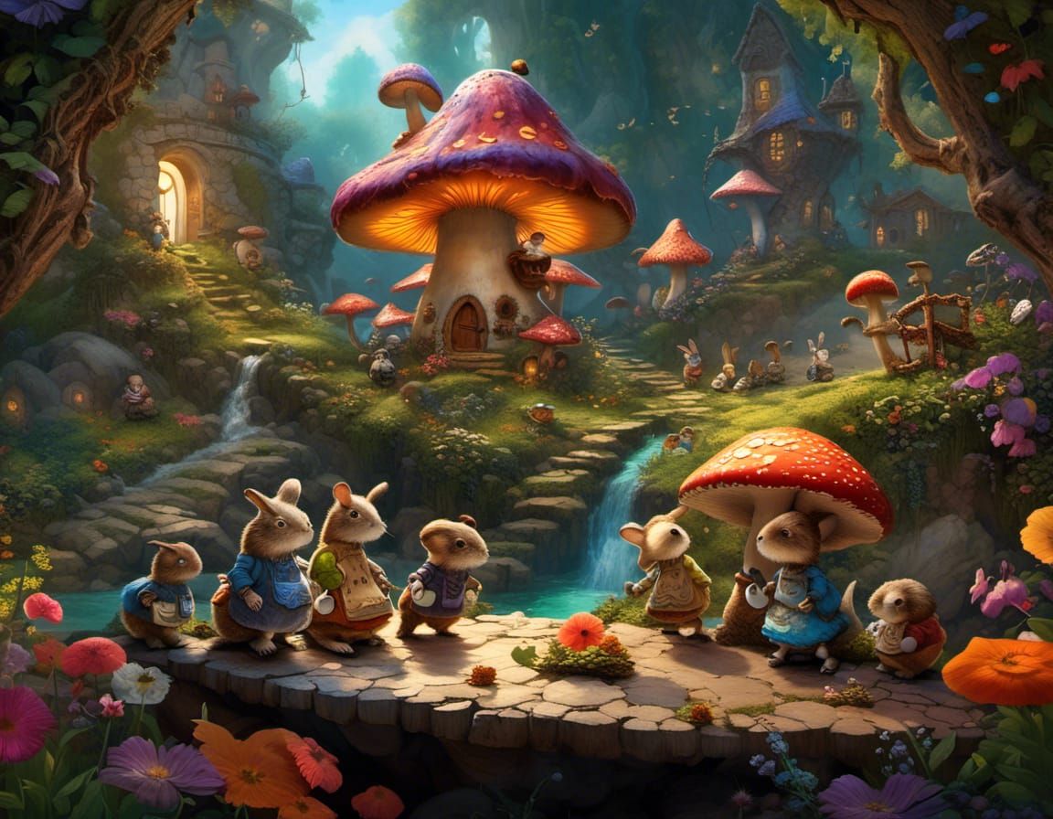 Monde enfantin enchanté