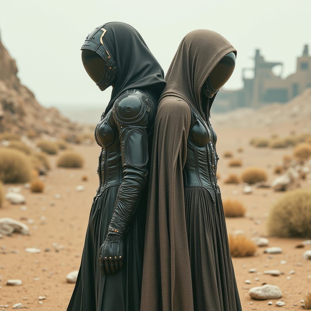 Futuristic Hansel and Gretel on Alien Planet