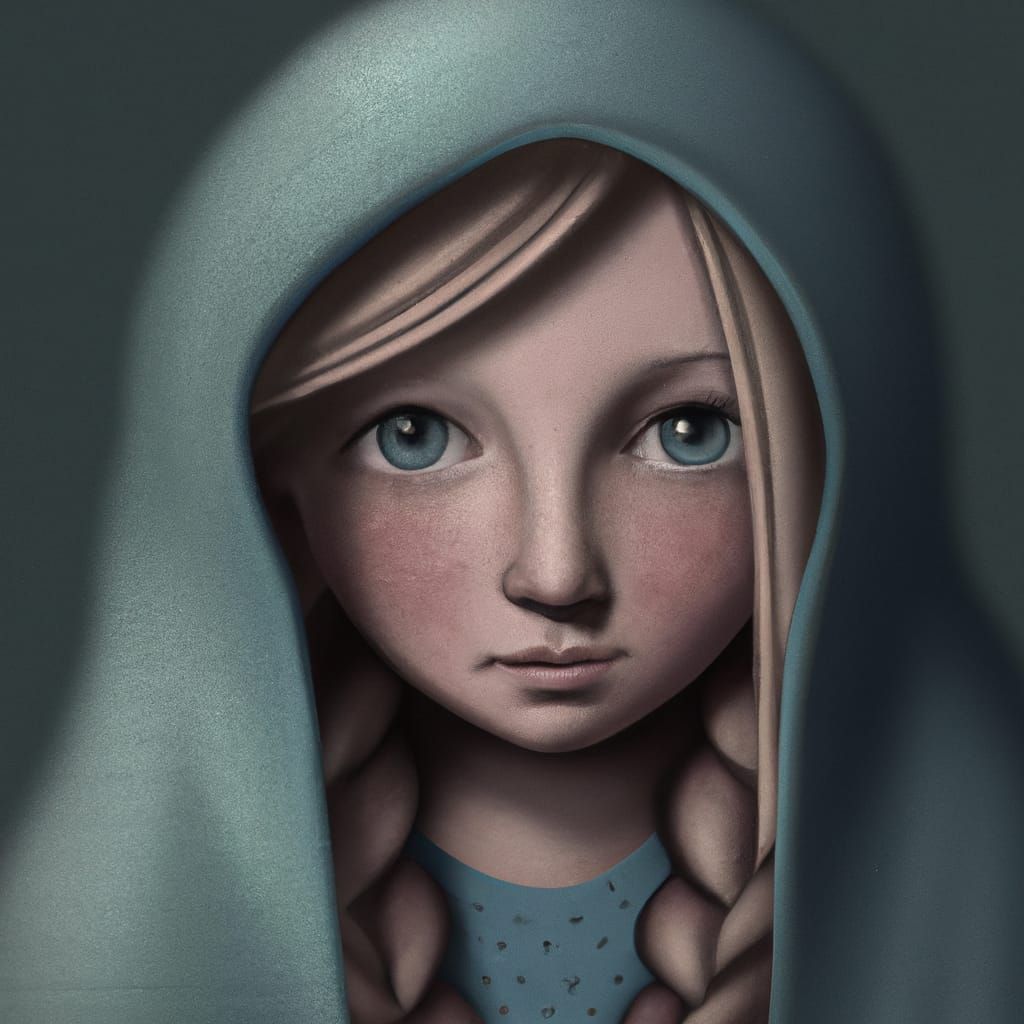 Girl with SMGs: Hyperdetailed Photorealistic Painting