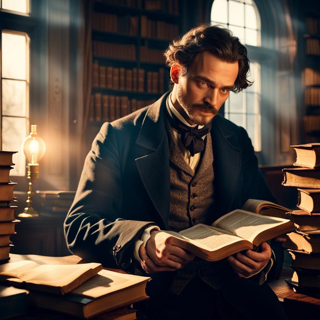 Atmospheric Portrait of Chejov in Golden Hour Lighting