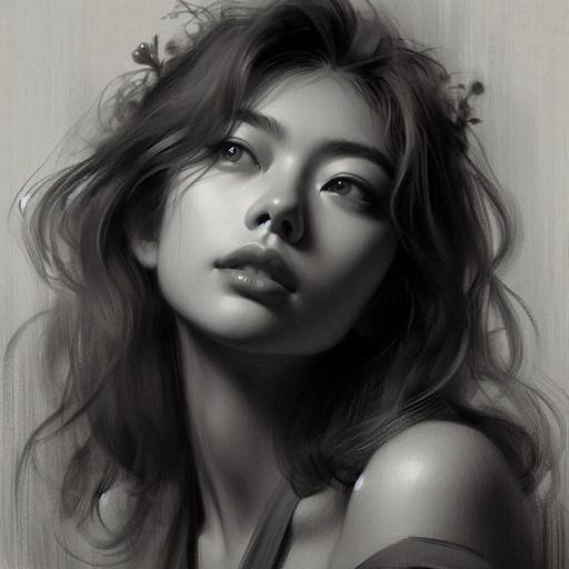 Classic Charcoal Drawing Demonstrates Textural Shading