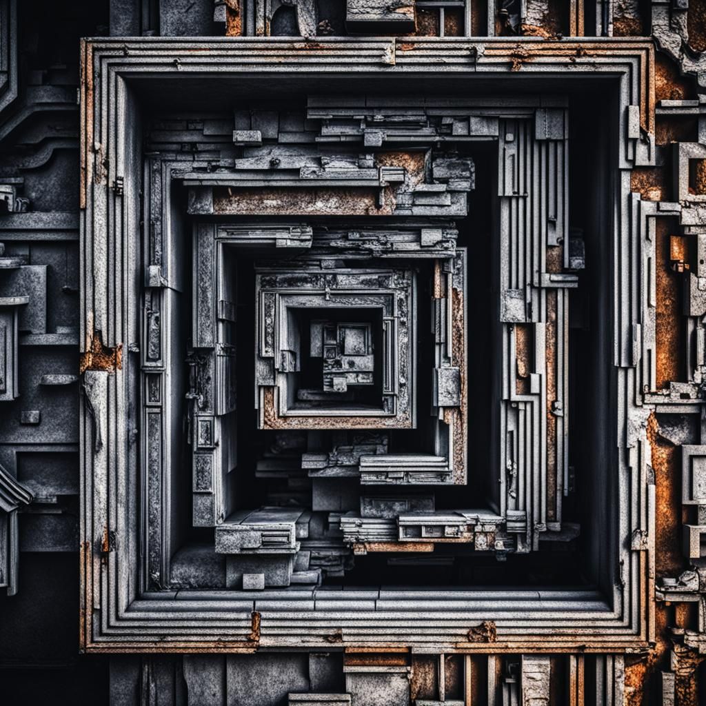 Abstract Dismay in Hyperrealistic Style