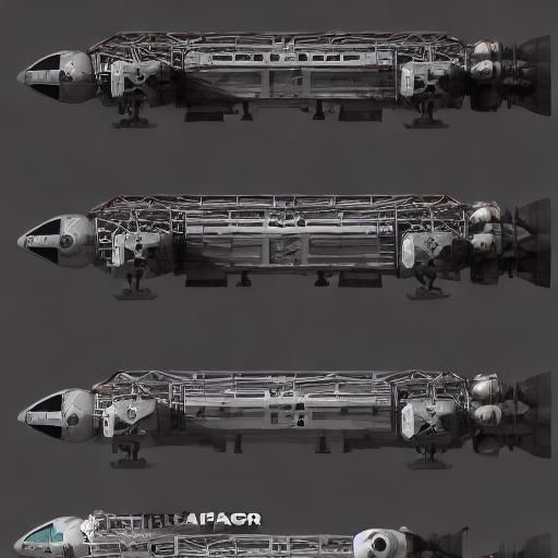 Space 1999 Eagle Spacecraft Matte Painting