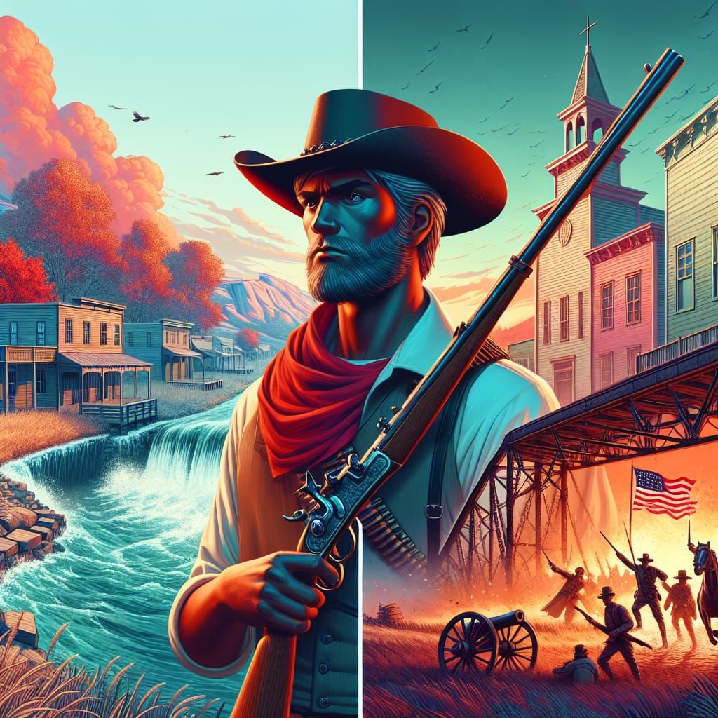 American History: Cowboy in a Cinematic 3D Render