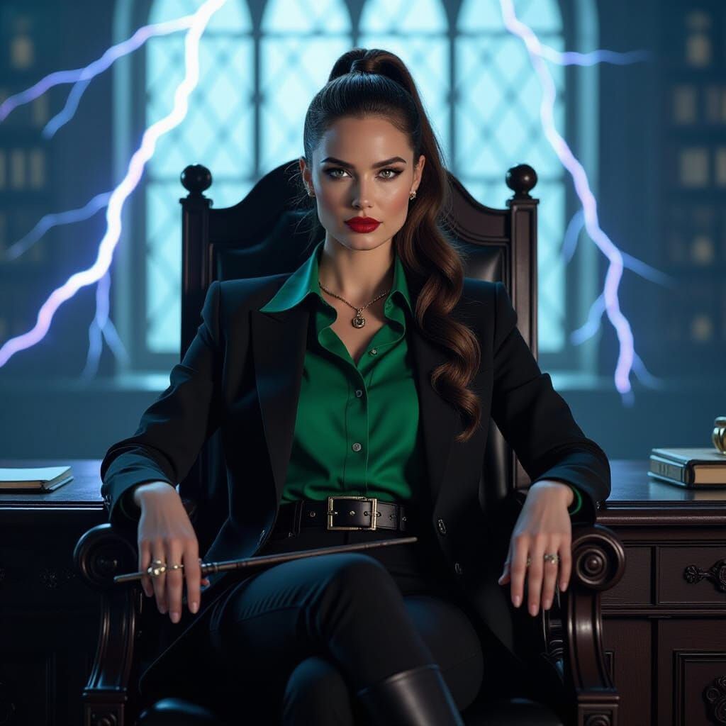 Ministry of Magic Auror Head in Dramatic Lighting