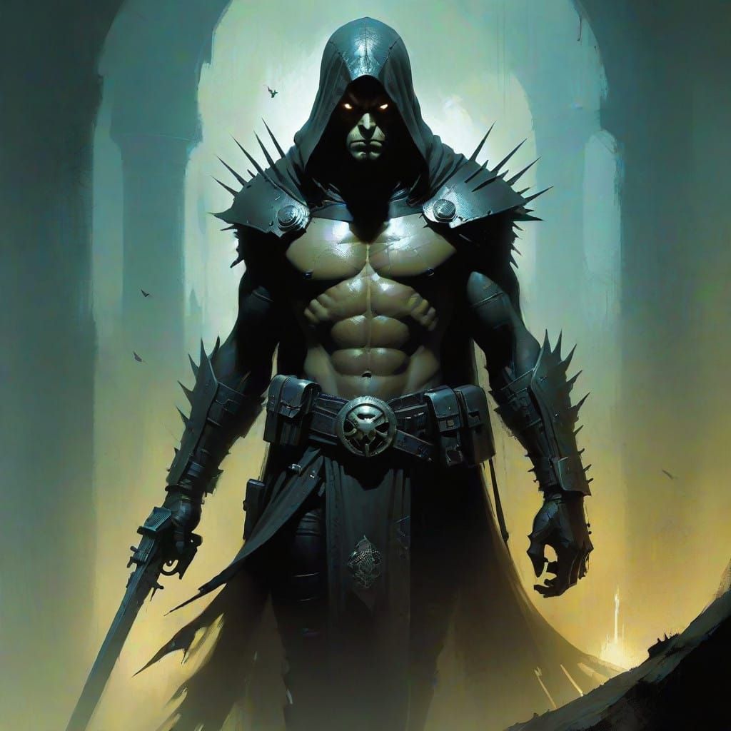 Dark Fantasy Artwork in Grimdark Style