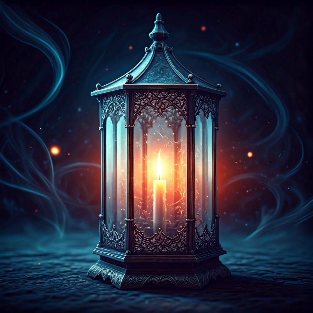 Candle in the Storm Lantern.