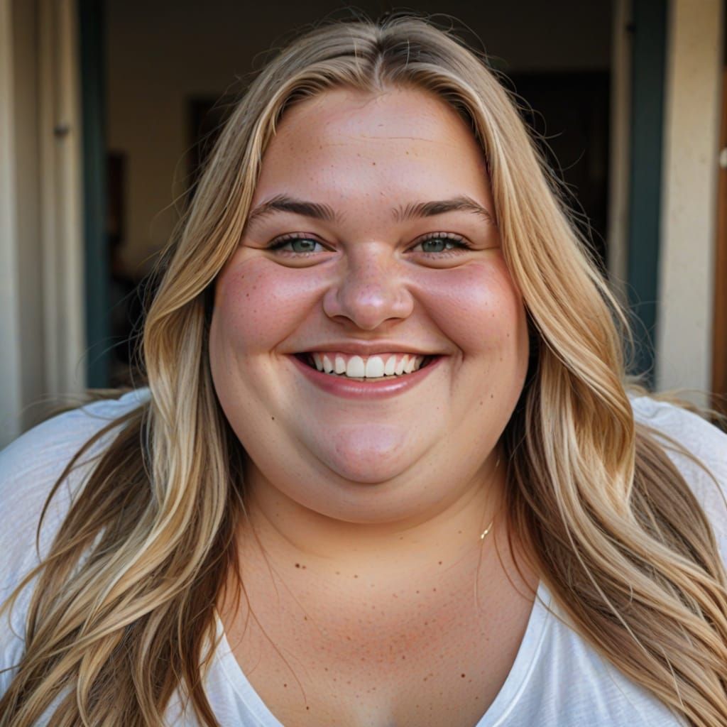A Joyful Young French Girl with a Radiant Smile