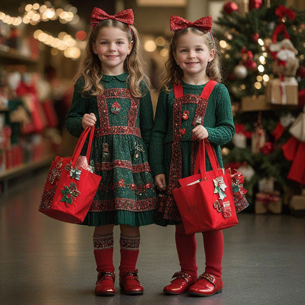 Vintage Women Shopping at Macy's Department Store