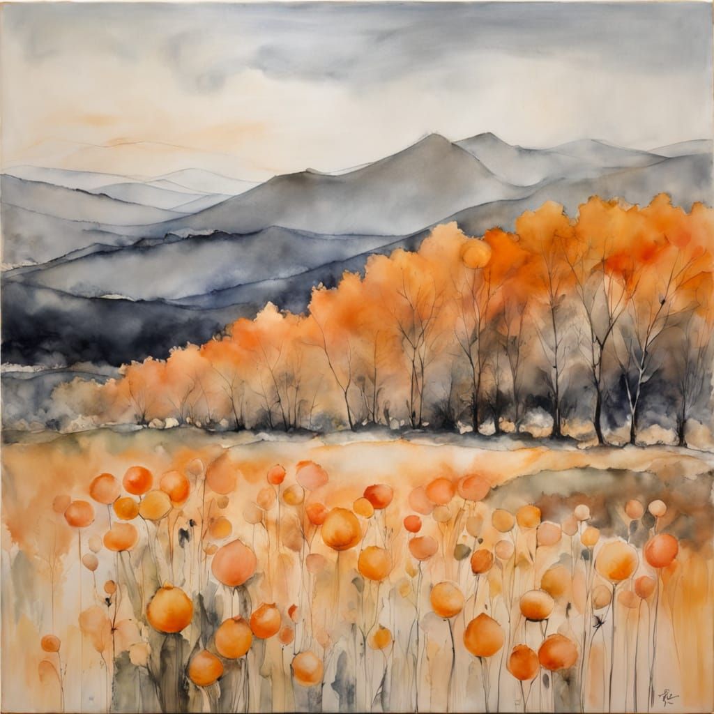 Apricot landscape