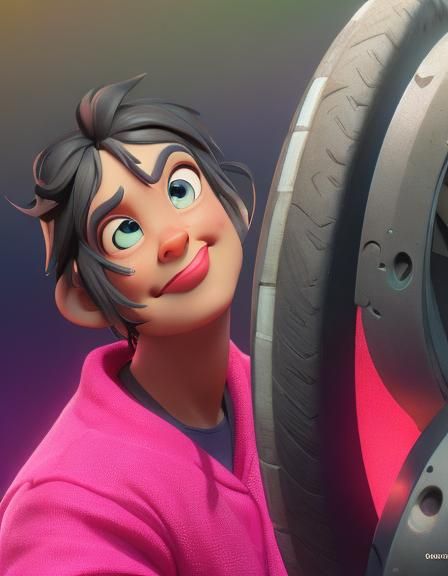 Vibrant 3D Digital Art in Pixar Style