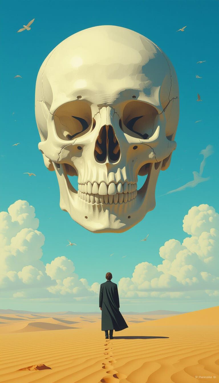 Bright Surreal Vision of Mortality and Death