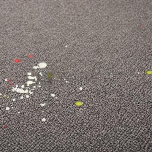 Vomit Splatter on Clean White Carpet