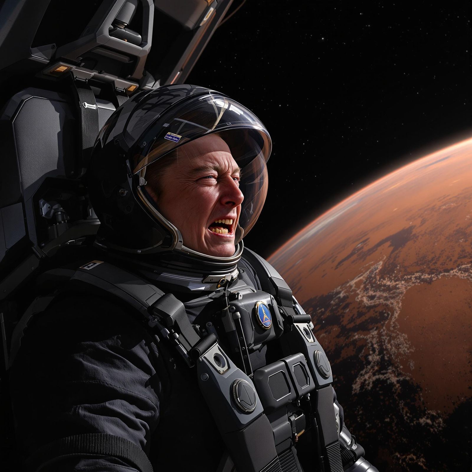 Astronaut's Martian Nightmare: A Sci-Fi Vision