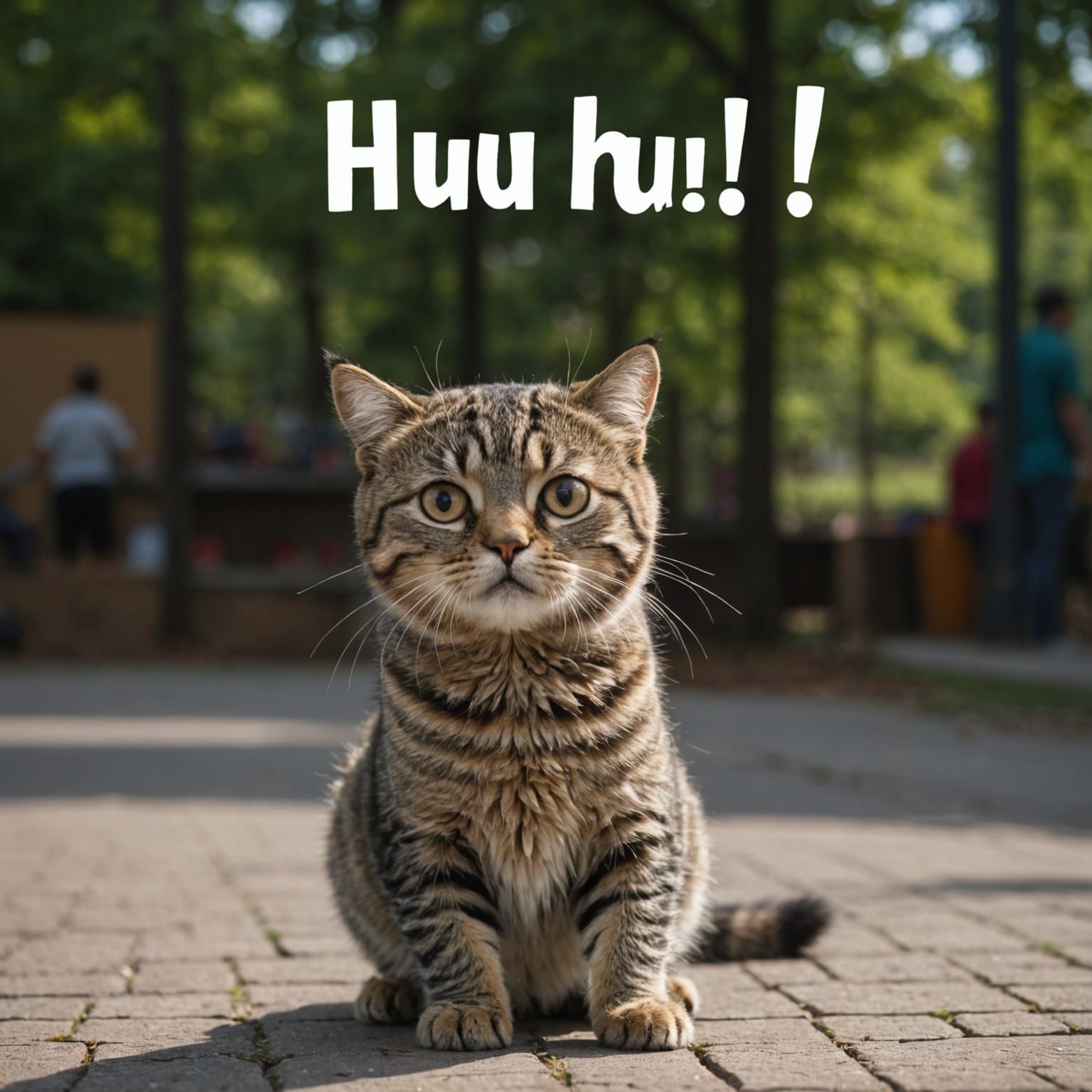 Literally, the prompt was: "Huh?! Whatever?!"