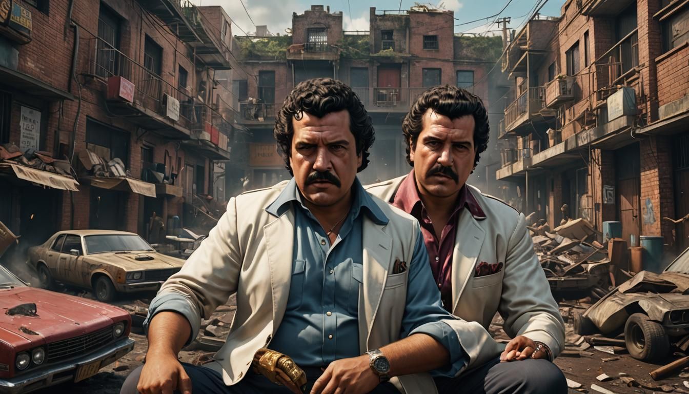 Gangster Portrait in Detailed Matte Painting Style