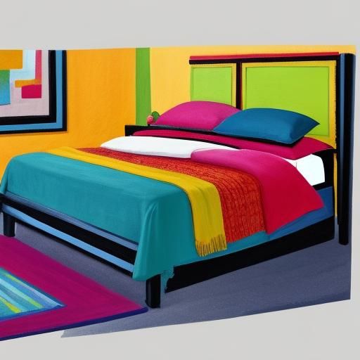 Abstract Art Depicting a Snoring Bed