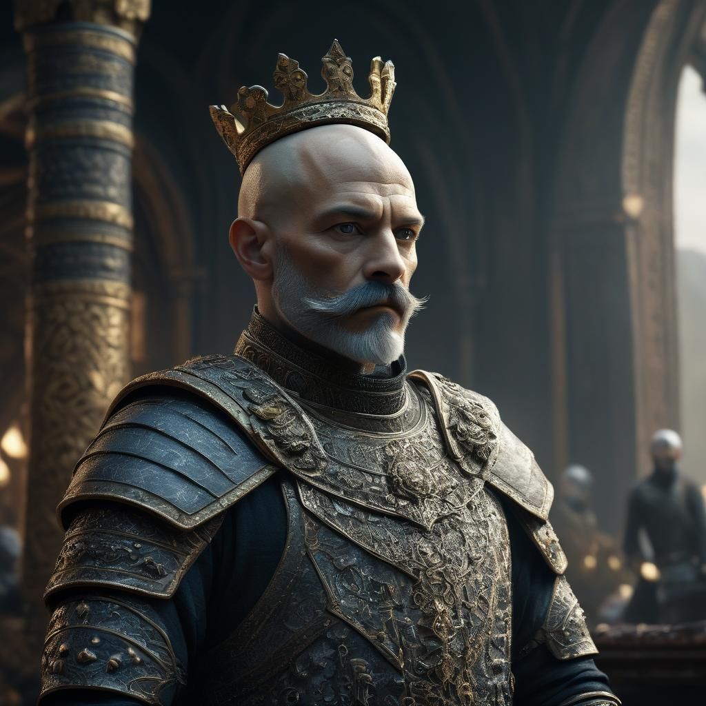 King of the Sphynx Cats: A Digital Portrait