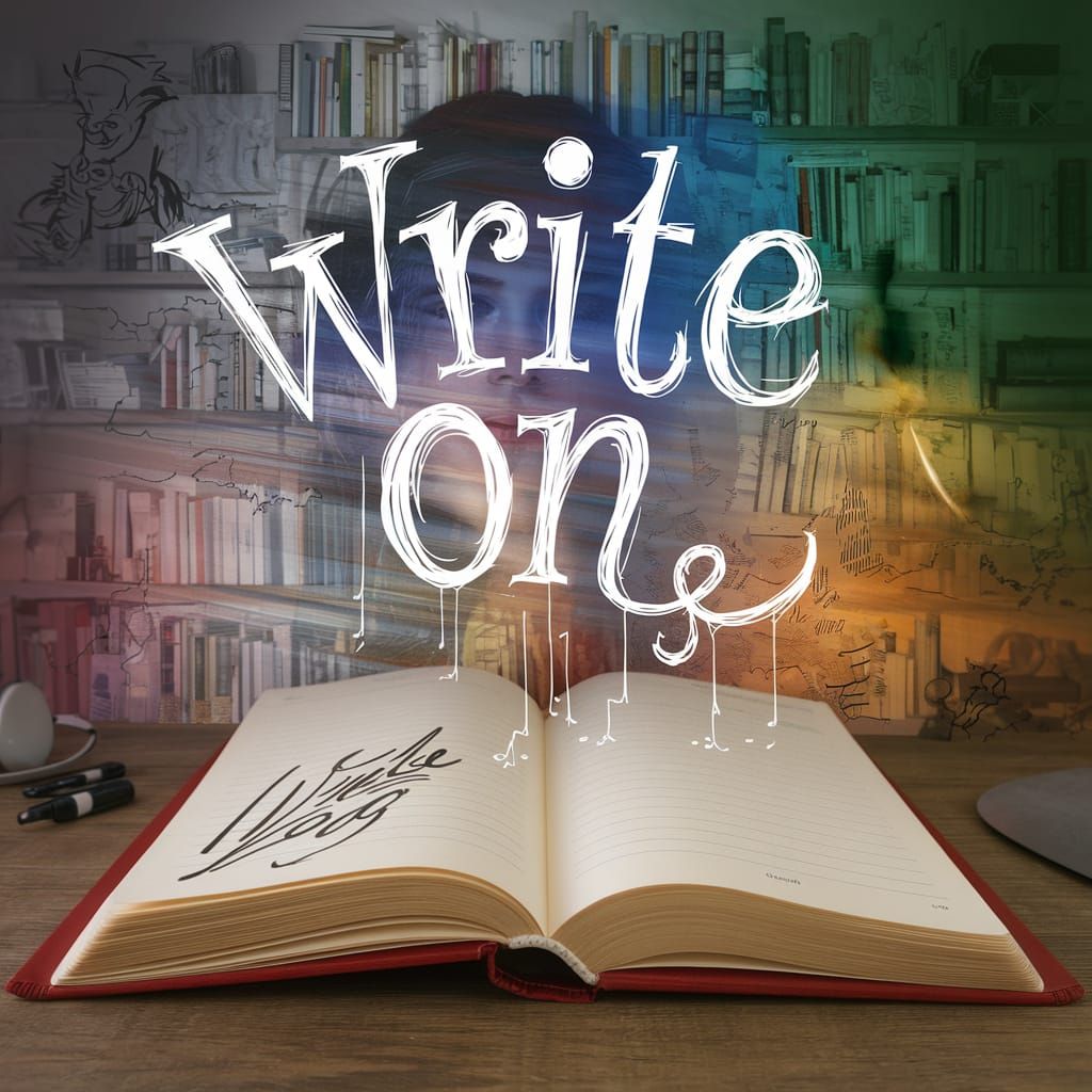 Whimsical Book with Graffiti Art in Seuss Style