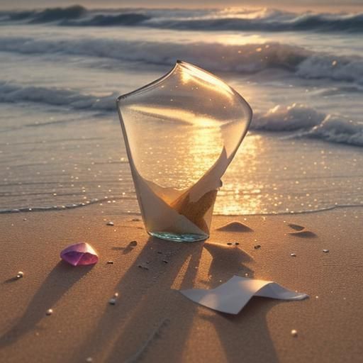 Sunset Beach with Ancient Irish Gems