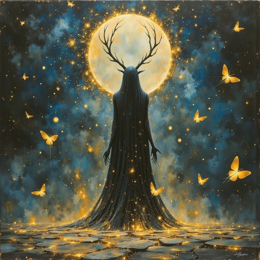 Fae Oracle in Dreamy Painterly Style