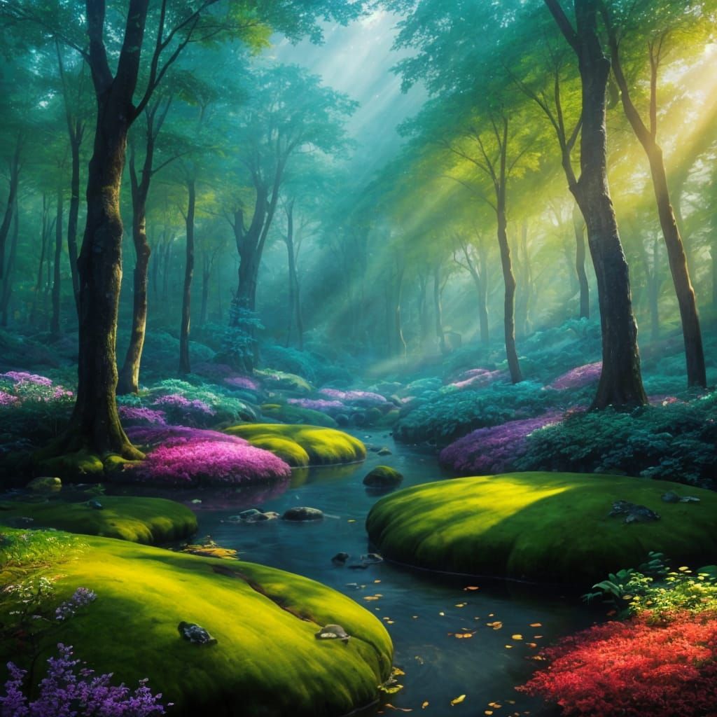 Mythical Garden of Unearthly Floral Beauty