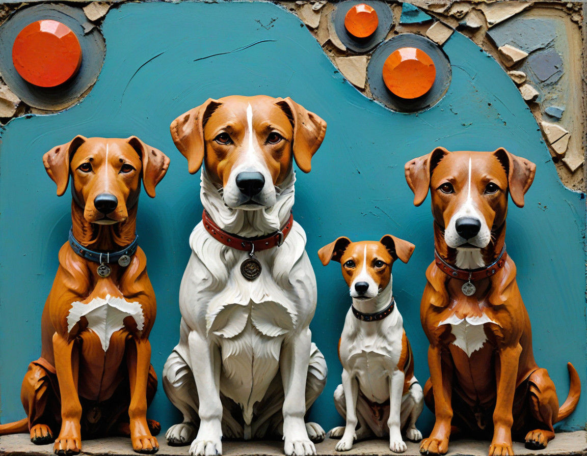 Abstract Impressionist Masterpiece Showcases Surreal Canine....