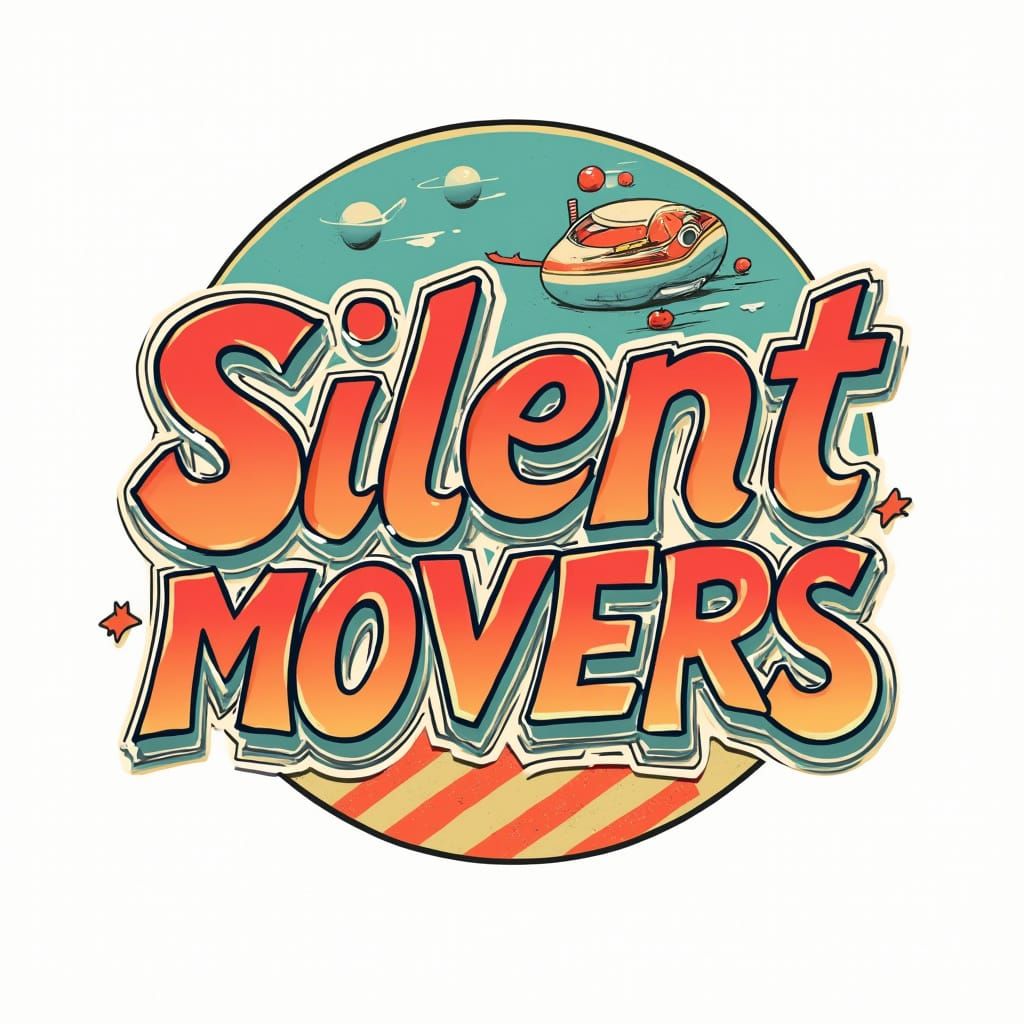 Psychedelic Logo in Vintage 60's Style with Bold Font