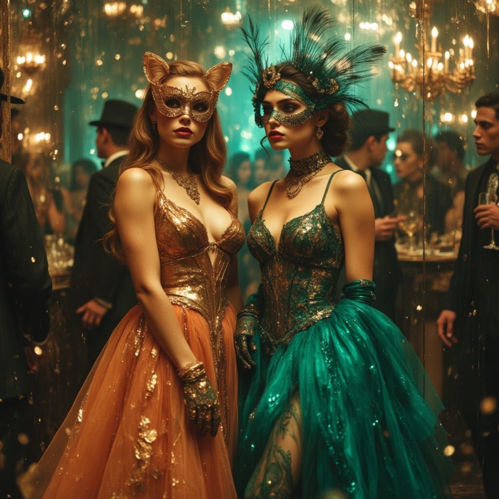 Whimsical Masquerade Party with Animal-Inspired Costumes