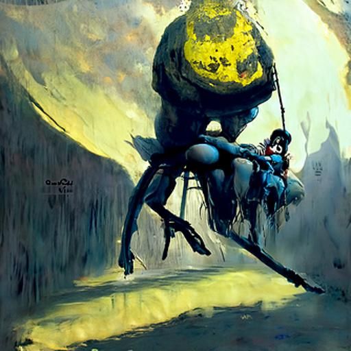Surreal Spider Woman Inspired by Dark Fantasy Art