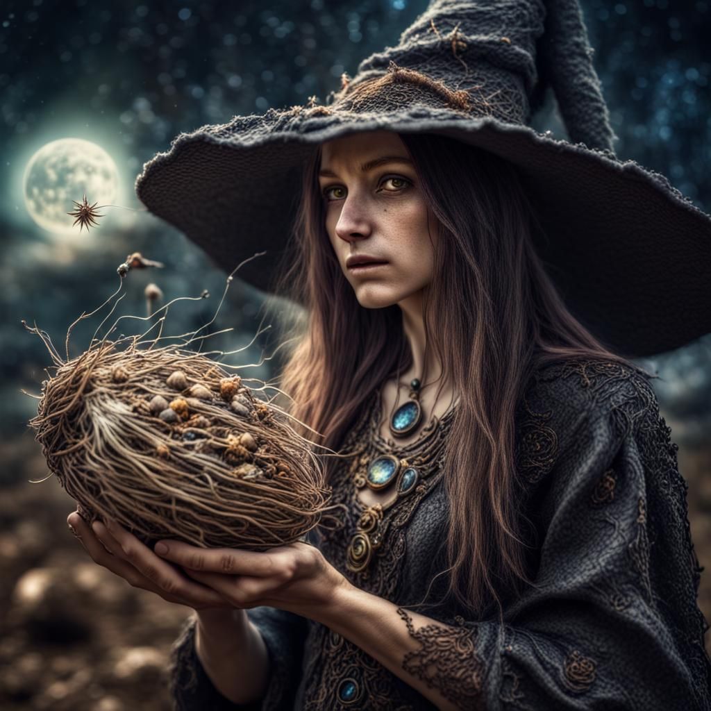 Cosmic Seed Witch Fantasy in HDR