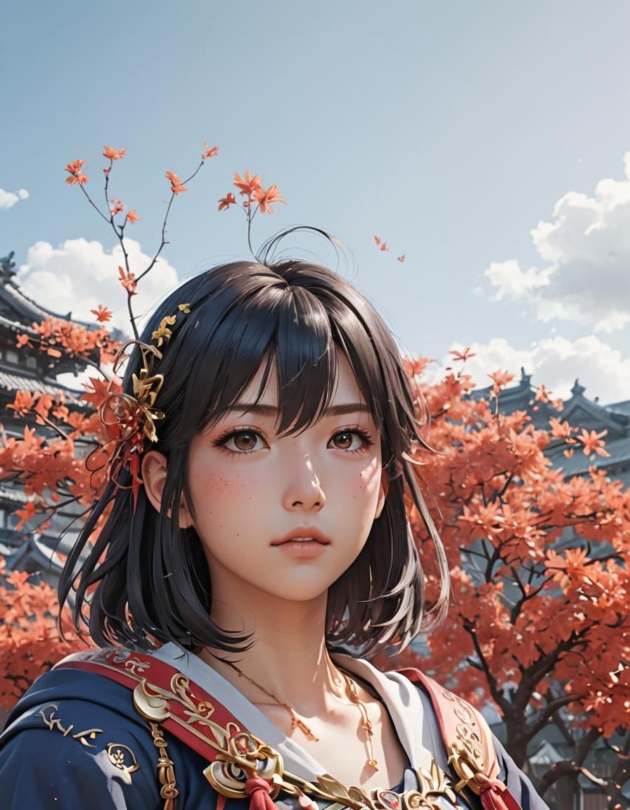 Detailed 3D Anime Portrait Inspired by WLOP, 8K