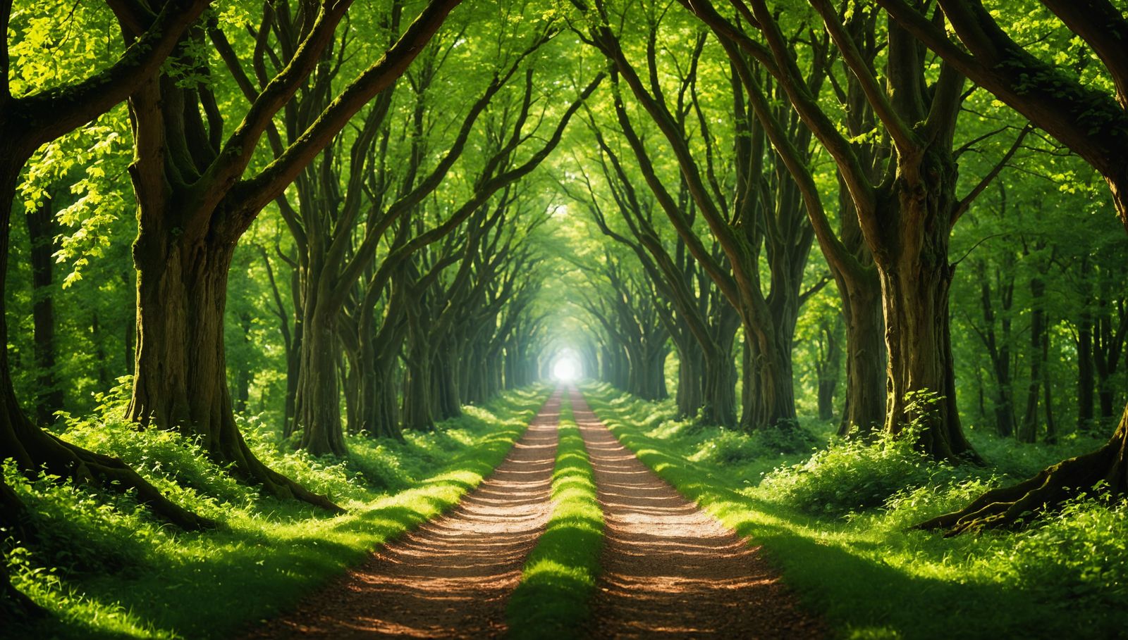 Tree Tunnel Path to the Horizon
